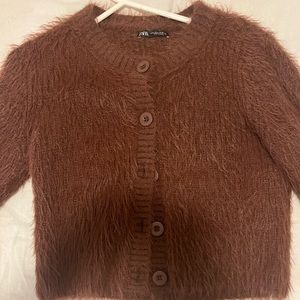 Zara Fuzzy Cardigan